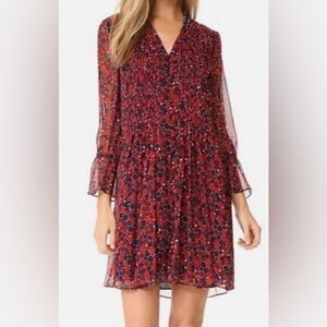 DVF Diane Von Furstenberg Kourtni Silk Shirt Dress. Size 10